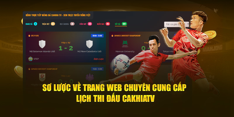 Sơ lược về trang web chuyên cung cấp lịch thi đấu Cakhiatv